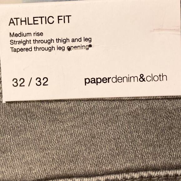 Paper Denim & Cloth Men's Athletic Fit in Gray Wash Size 32x32 NWT - Picture 5 of 11